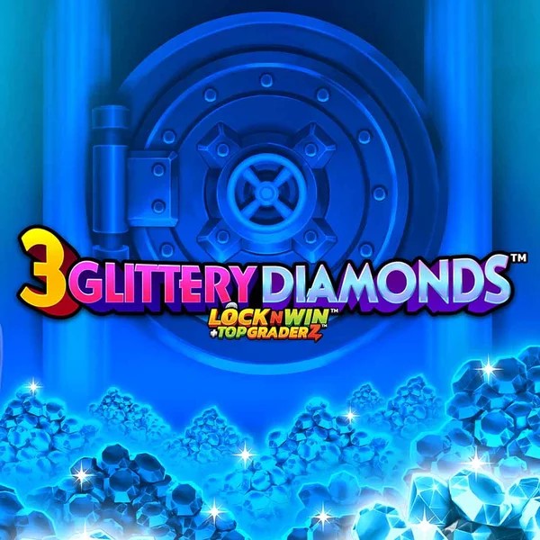 3 Glittery Diamonds logo by PearFiction Studios at Roby Casino