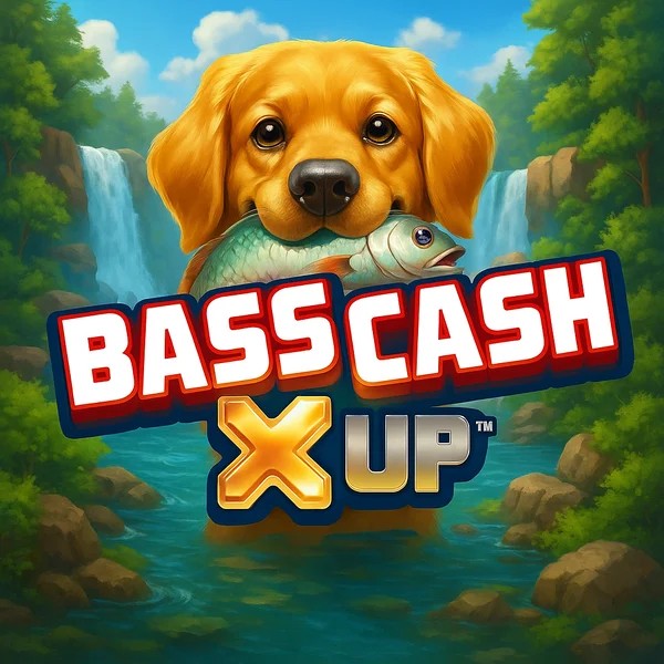 Official Slots logo: Bass Cash X UP by Alchemy Gaming at Roby Casino