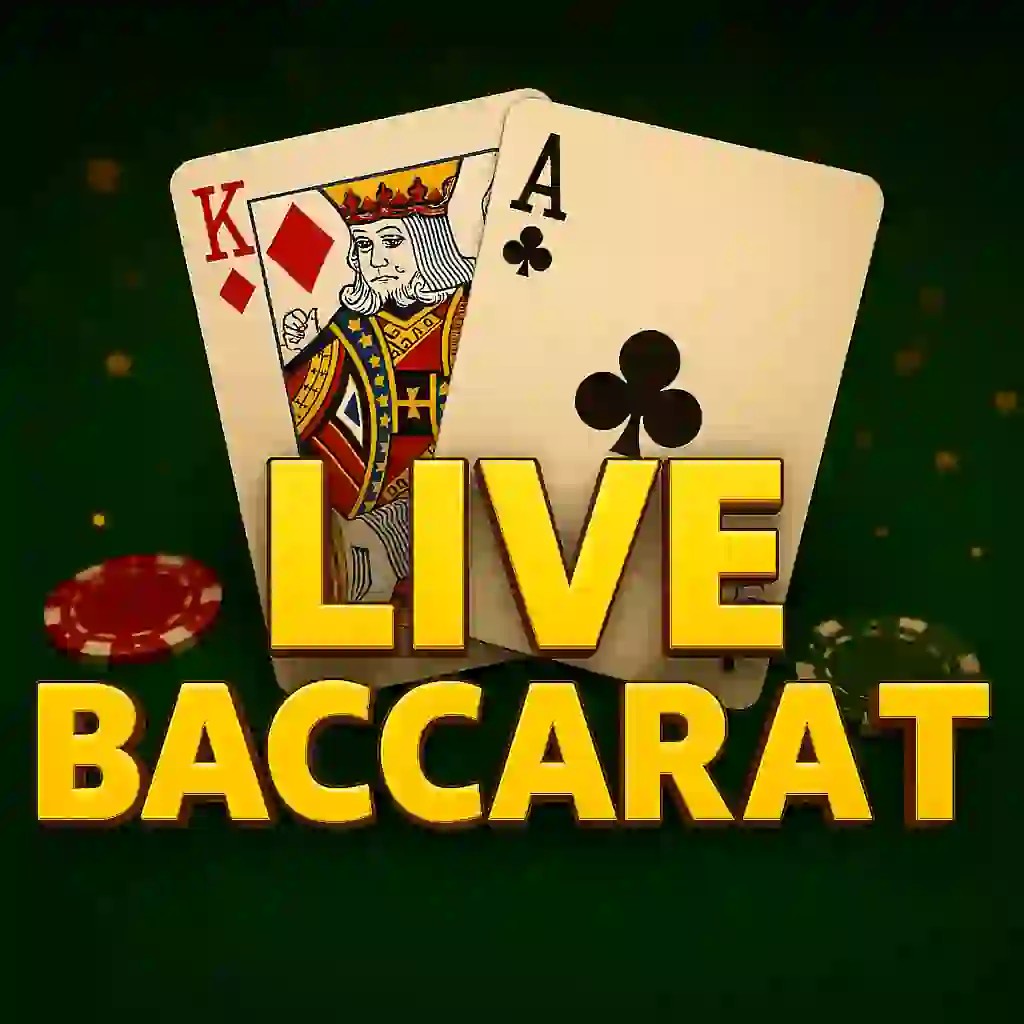 Official Live Casino logo: Live Baccarat by Evolution at Roby Casino