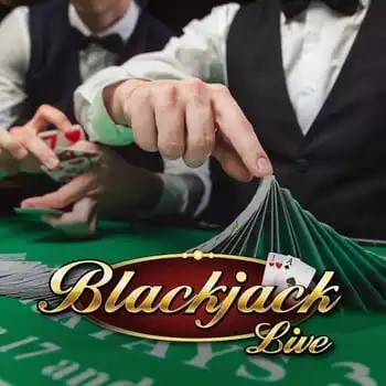 Live Blackjack logo by Evolution at Roby Casino