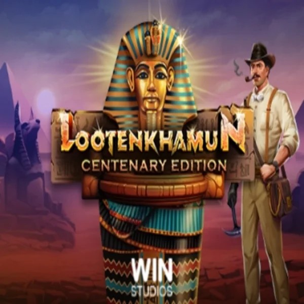 Slots logo of Loot'en Khamun the Dead Sea Scrolls from Win Studios at Roby Casino