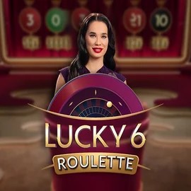Official Live Casino logo: Lucky 6 Roulette by Pragmatic Play at Roby Casino