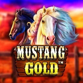 Mustang Gold slot logo by Pragmatic Play at Roby Casino