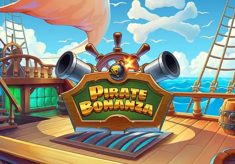 Pirate Bonanza Slot casino game by Backseat Gaming – featured logo at Roby Casino