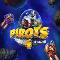 Official Slots logo: Pirots 4 by ELK Studios at Roby Casino