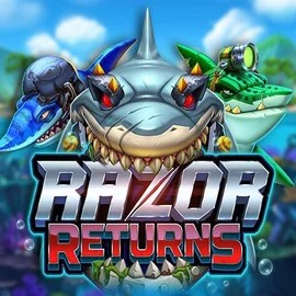 Razor Returns slot logo by Push Gaming at Roby CasinoRazor Returns