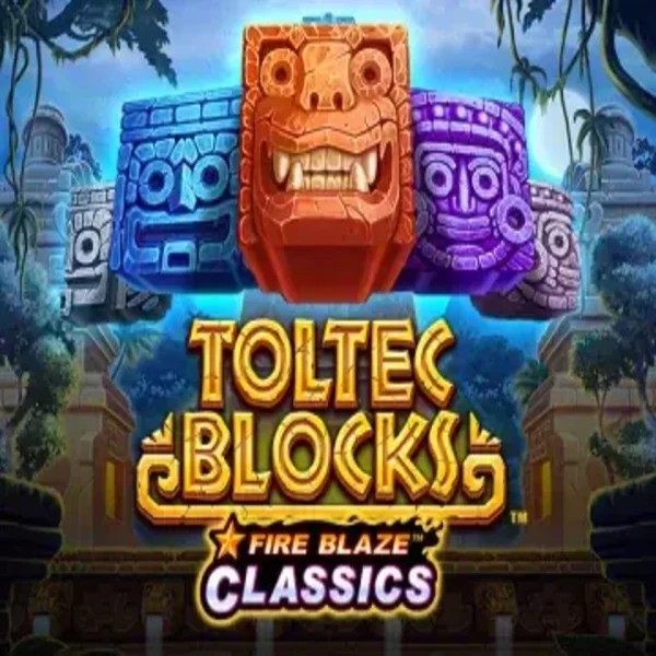 Fire Blaze: Toltec Blocks online game logo by Rarestone Gaming on roby-casinos.es